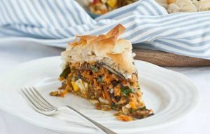 Moroccan filo pie