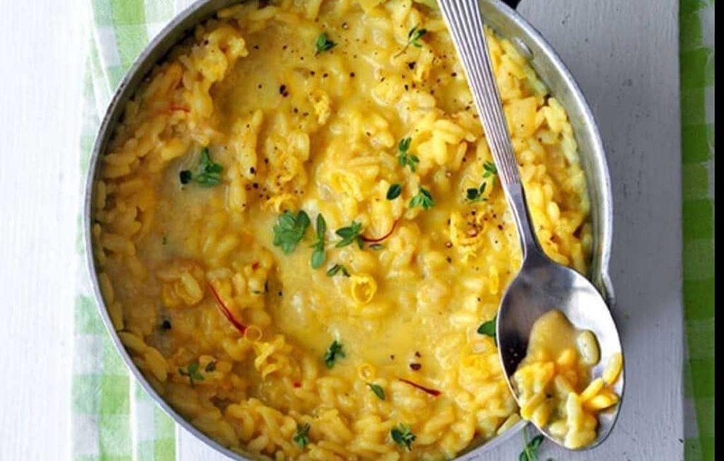 Healthier risotto Milanese