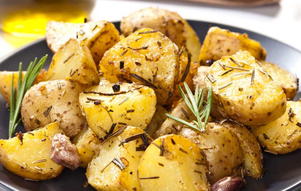 Rosemary and garlic roast potatoes