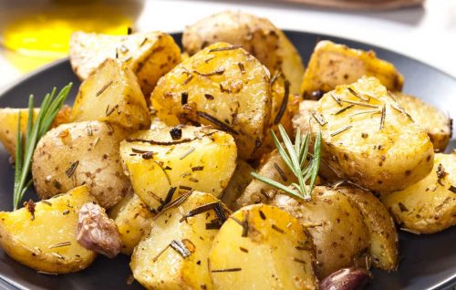 Rosemary and garlic roast potatoes