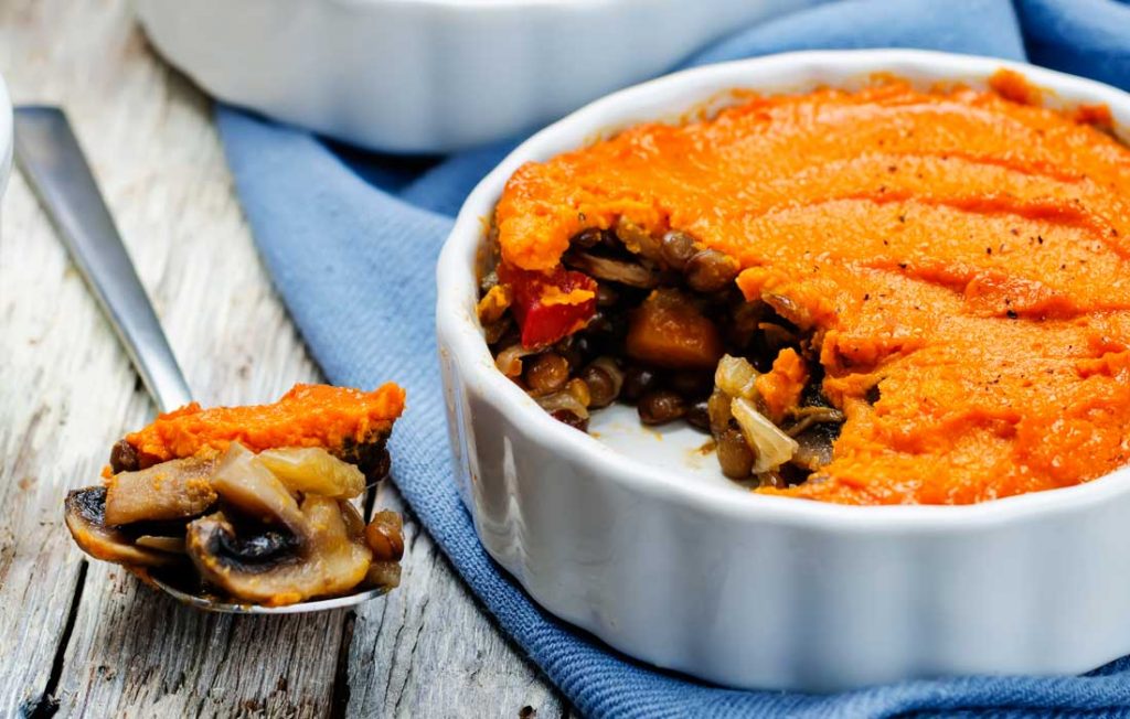 Vegan shepherd’s pie