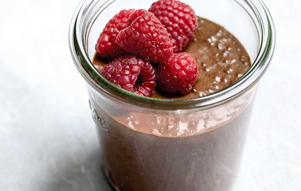 Gluten-free chocolate chia puddings Gluten-free chocolate chia puddings