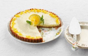 Healthier lemon tart