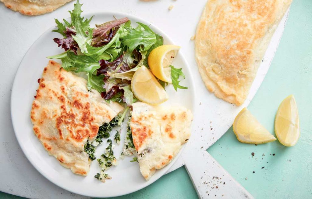 Spinach and ricotta calzones Spinach and ricotta calzones