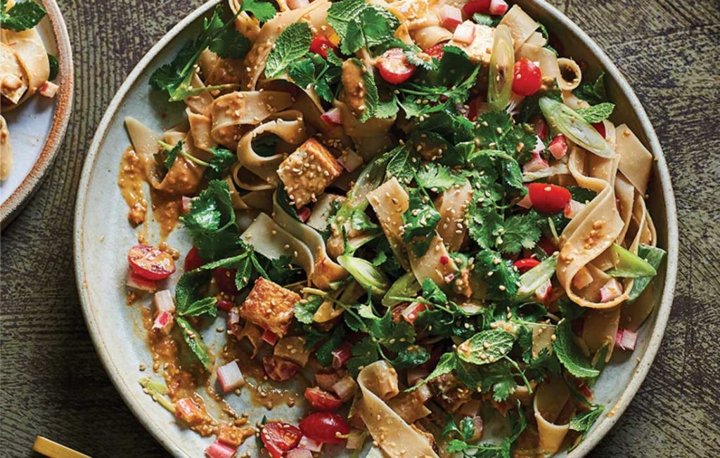 Peanut and tofu noodle salad Peanut and tofu noodle salad