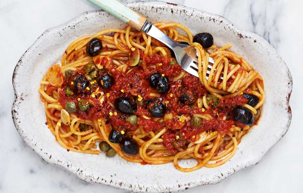 Puttanesca for vegans Puttanesca for vegans