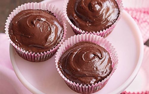 Choc jaffa cupcakes