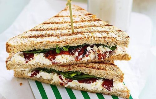 Ricotta and slow-roast tomato toasties
