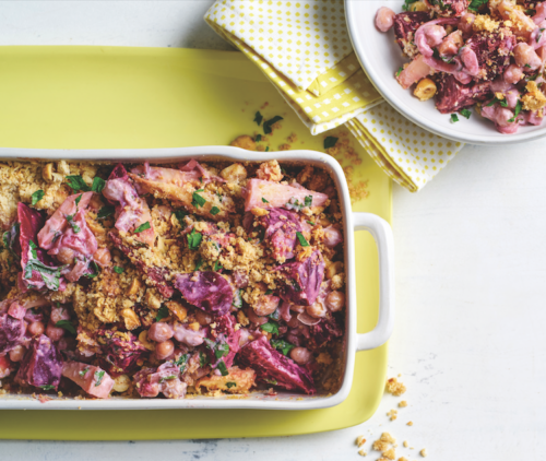 Chickpea and vegetable crumble