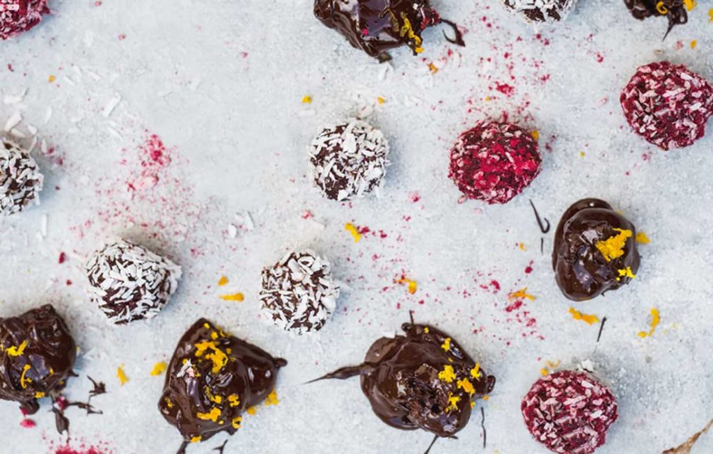 Choc jaffa balls Choc jaffa balls