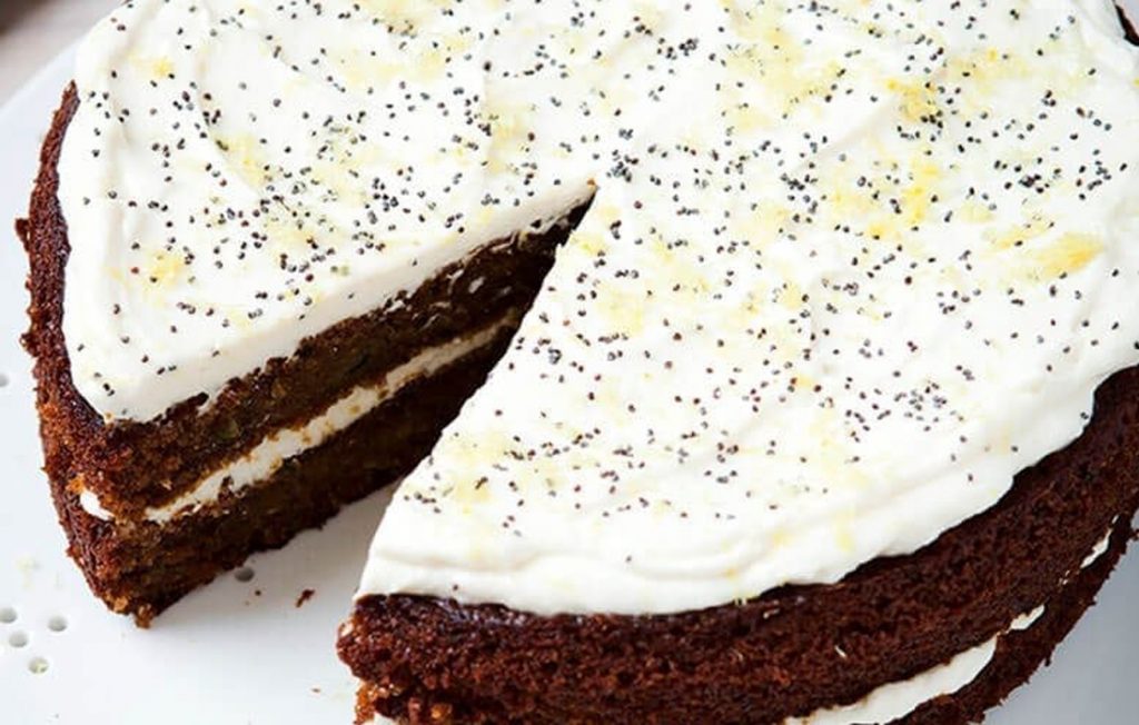 Courgette, lemon and poppy seed cake Courgette, lemon and poppy seed cake
