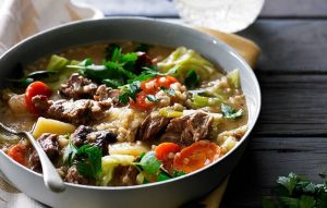 Irish lamb, barley and potato stew