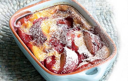 Plum clafoutis Plum clafoutis