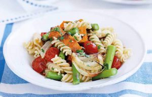 Vegan roast vegetable pasta
