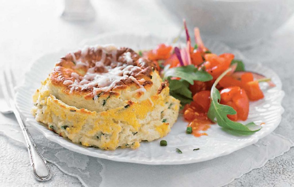Healthier twice-baked cheese soufflés Healthier twice-baked cheese soufflés