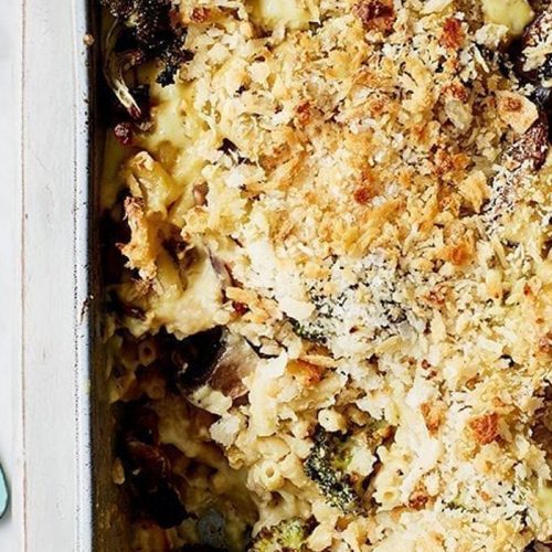 Vegan mac and greens