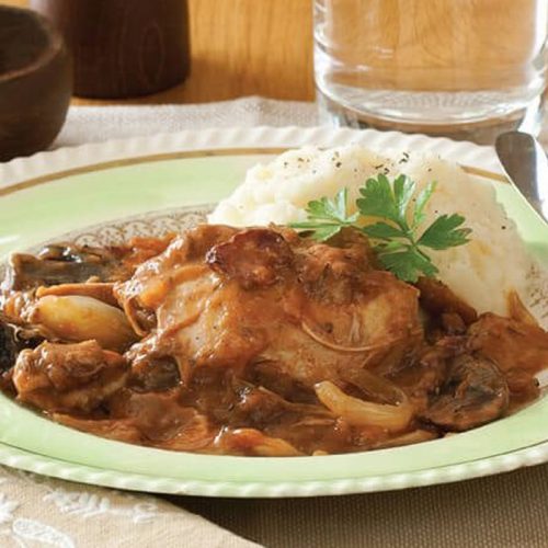 Healthier coq au vin