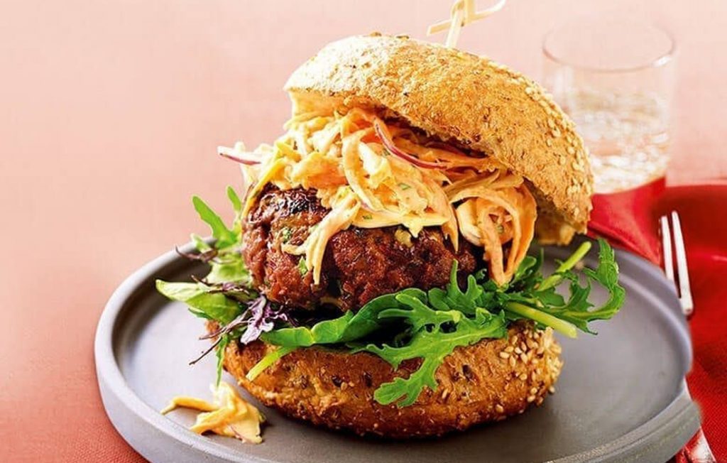 Moroccan lamb burgers