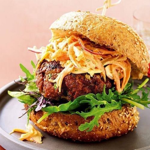 Moroccan lamb burgers
