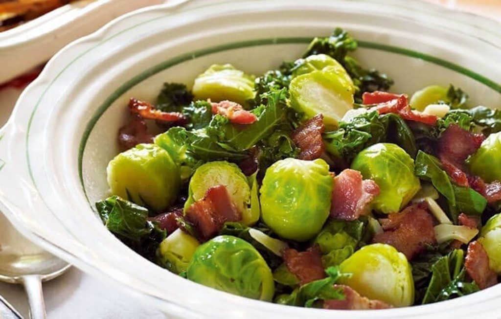Brussels sprouts with crispy bacon Brussels sprouts with crispy bacon
