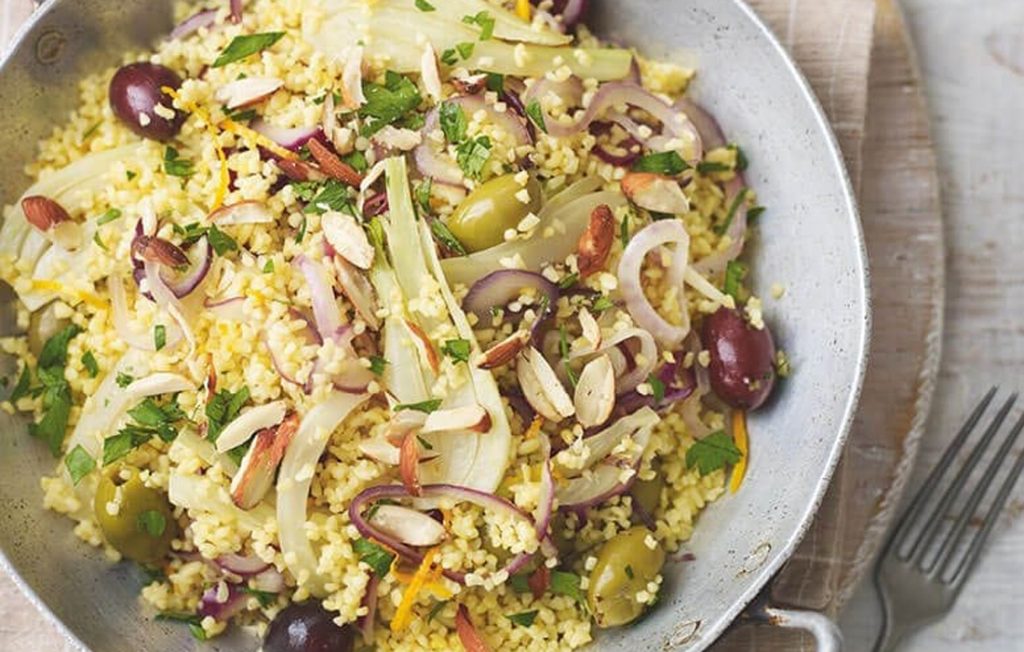 Orange-scented bulgar pilaf Orange-scented bulgar pilaf