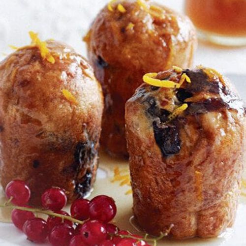 Prune and Armagnac babas