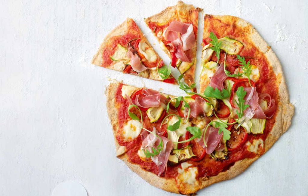 Parma ham and rocket pizza Parma ham and rocket pizza