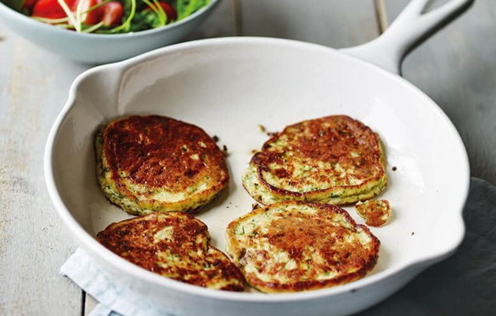 Cheesy ricotta and herb pancakes Cheesy ricotta and herb pancakes
