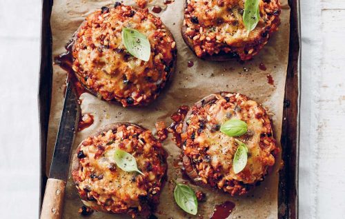Beef stuffed mushrooms