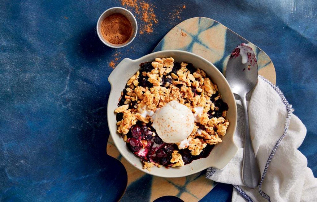 Blueberry oat crumble Blueberry oat crumble