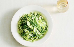 Sugar snap peas and cabbage slaw