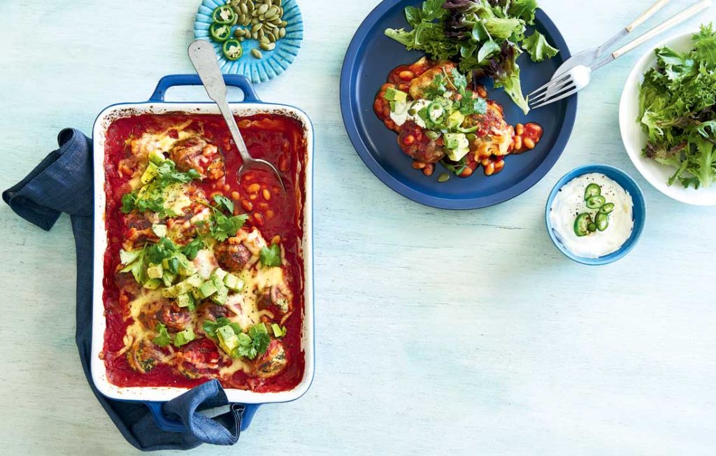 Mexican meatball bake Mexican meatball bake