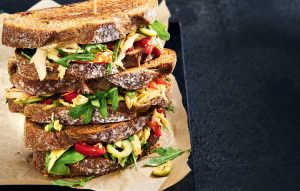 Moroccan chicken toastie