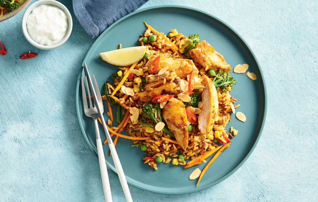 Tandoori chicken rice medley Tandoori-chicken-rice-medley