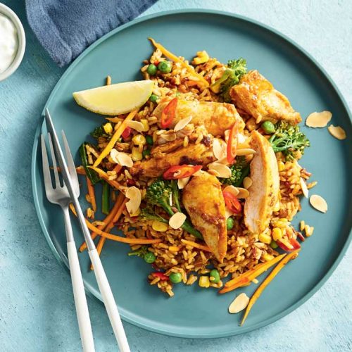 Tandoori chicken rice medley