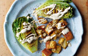 Vegan caesar salad