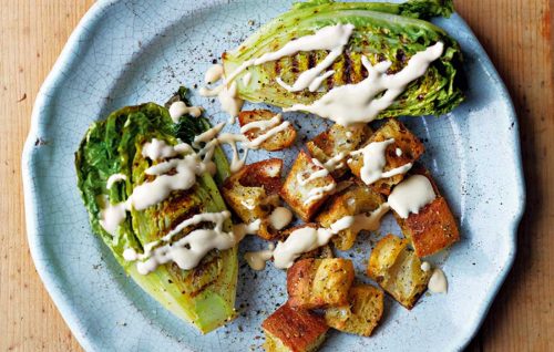 Vegan caesar salad