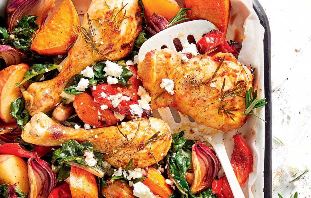 Garlic and rosemary chicken tray bake Garlic and rosemary chicken tray bake
