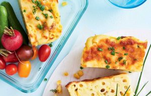 Cauliflower mac ’n’ cheese slice
