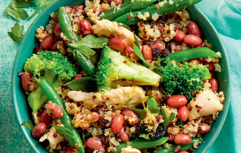 Quinoa pilaf with chicken and red kidney beans Quinoa pilaf with chicken and red kidney beans
