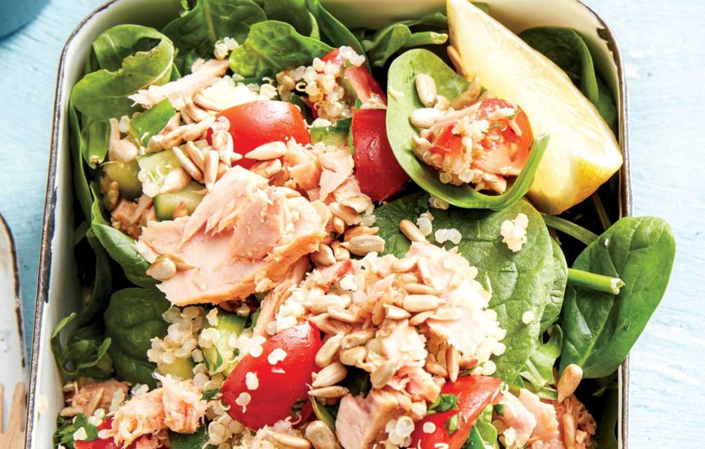 Quinoa tabouli with chilli tuna Quinoa tabouli with chilli tuna