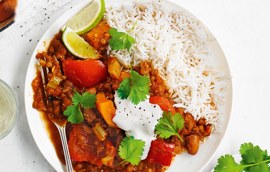 Vegetarian butternut pumpkin chilli Vegetarian butternut pumpkin chilli