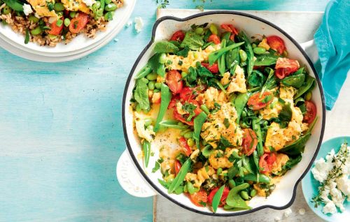 Easy vegie rice scramble