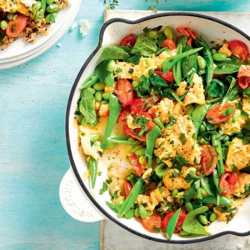 Easy vegie rice scramble