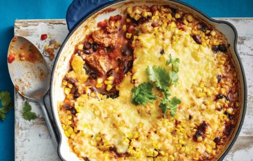 Cajun beef and corn bake