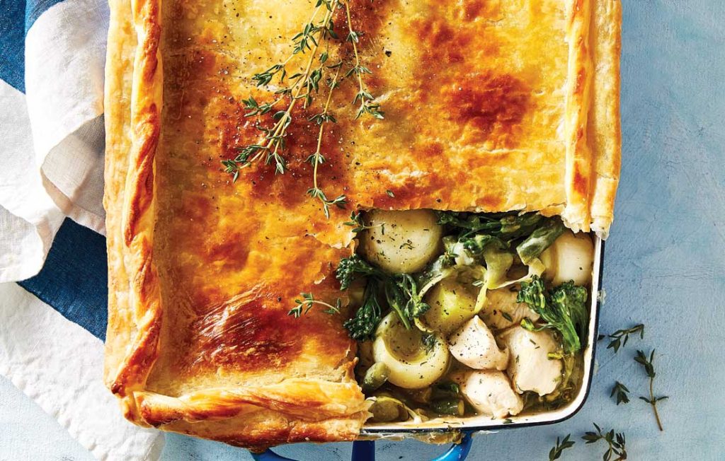 Chicken and greens pie Chicken and greens pie