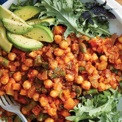 Chickpea vegie bowls