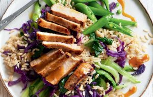 Orange and soy marinated pork