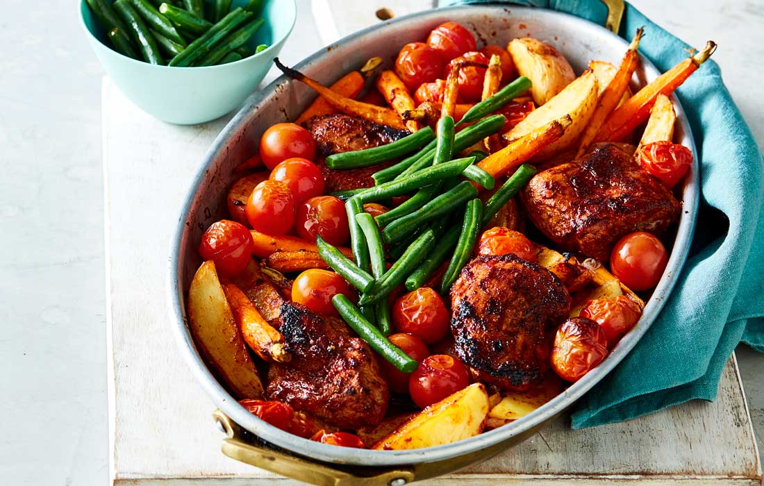 Smoky Pork & Potato Traybake