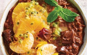 Dark chocolate orange oats